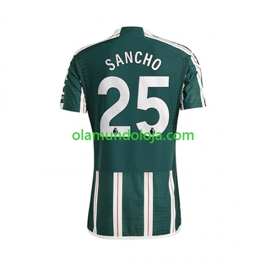 Camisola Manchester United Sancho 25 Homem Equipamento Segundo 2023-2024 Manga Curta
